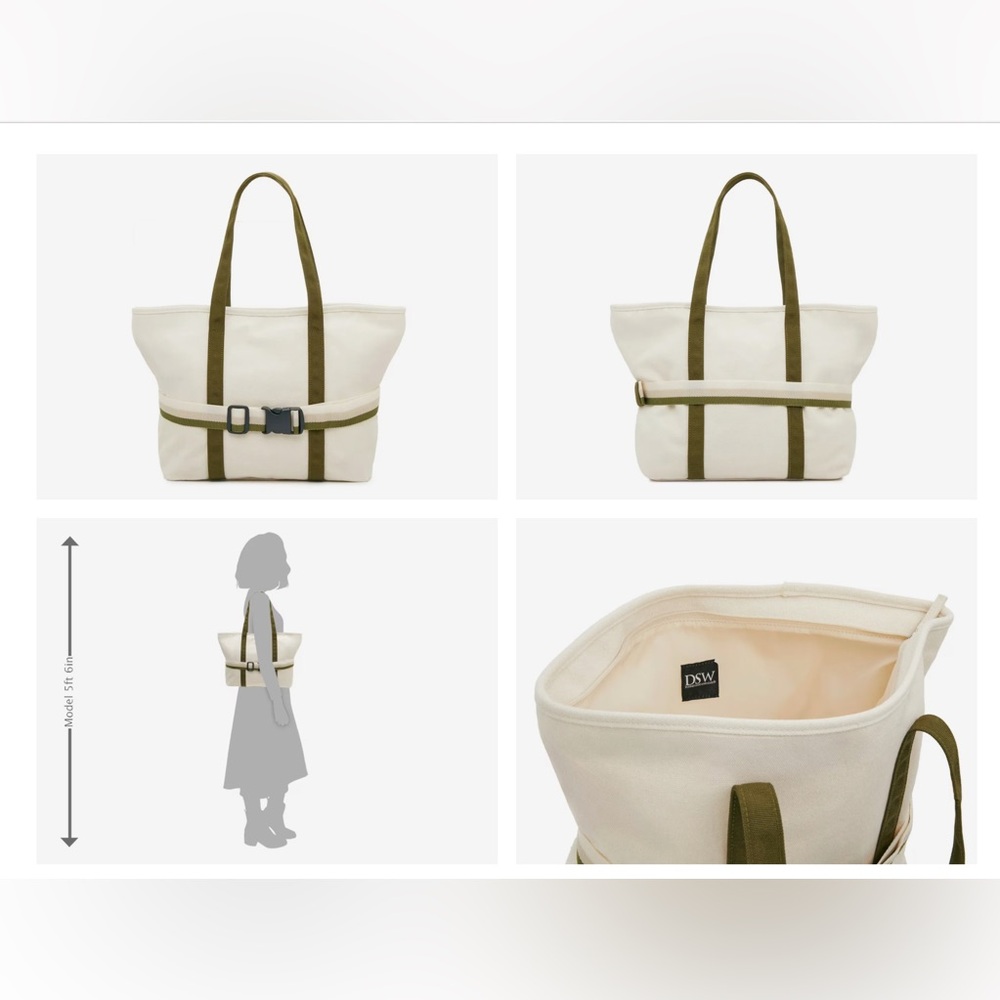 DSW Canvas Travel Tote - New Without Tags - Picture 11 of 13